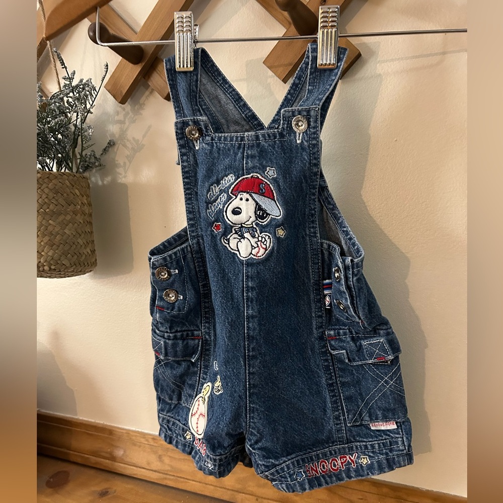 Vintage Snoopy overalls
